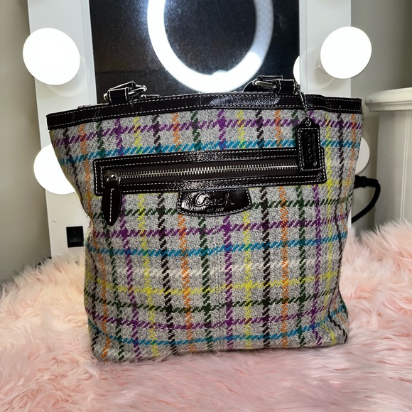 Multi Color Fabric Coach Purse - Picture 1 of 6